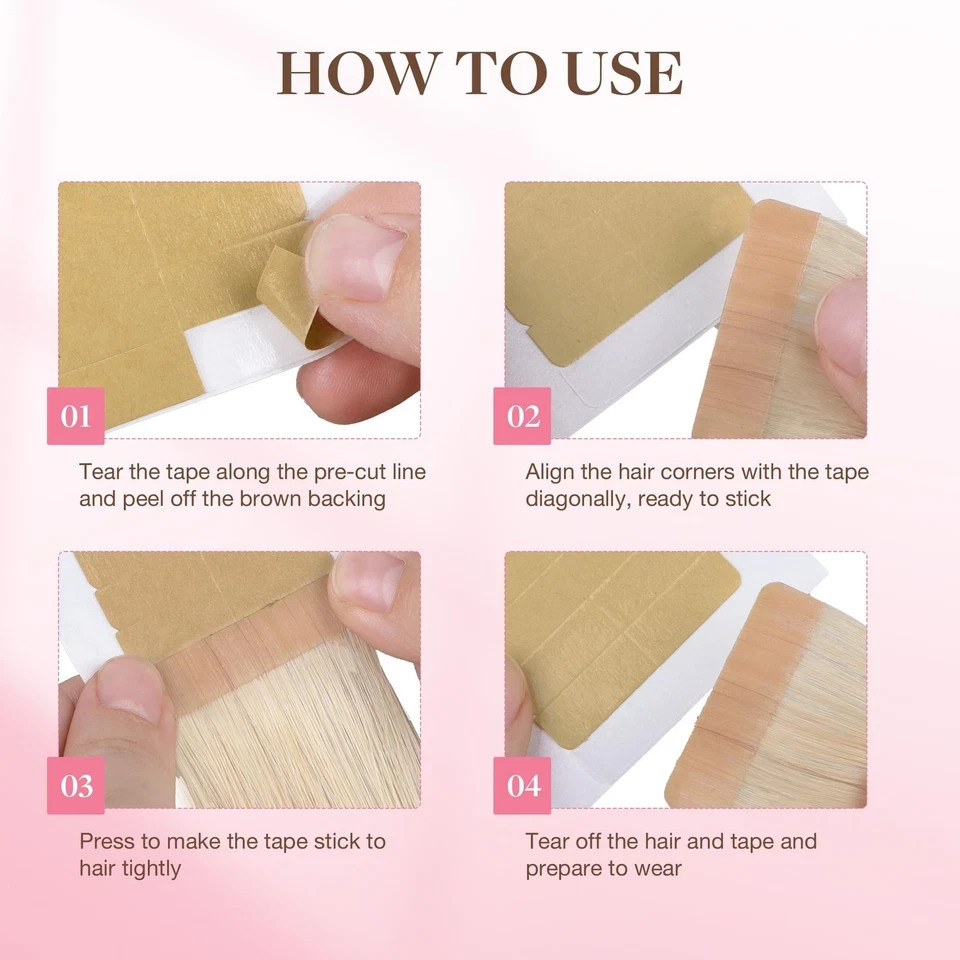 Goo Goo Hair Extension Double Sided Adhesive Replacement Tape, Profess