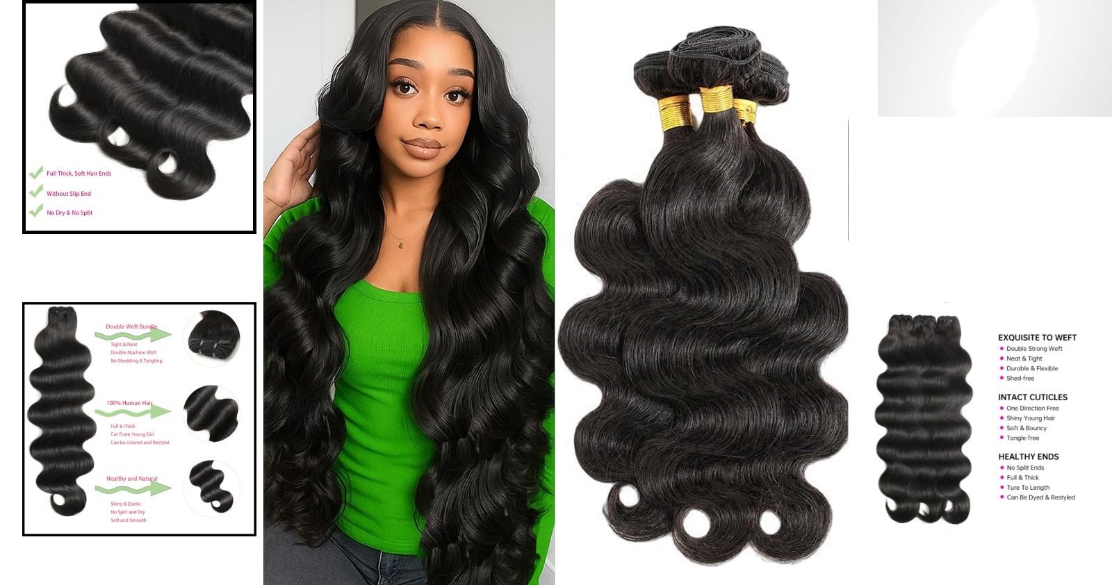Elegant Body Wave Hair Bundles – 3 Pack, 18, 20, 22 Inch for Glamorous Looks
