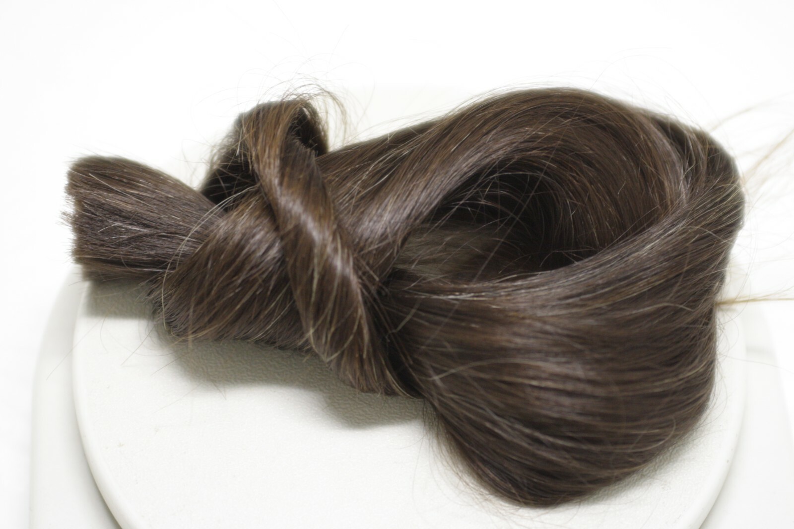 LUX with GRAY THIN Natural Ukrainian Slavic Hair Extension 55cm/21,7″ 54gr/1,9oz