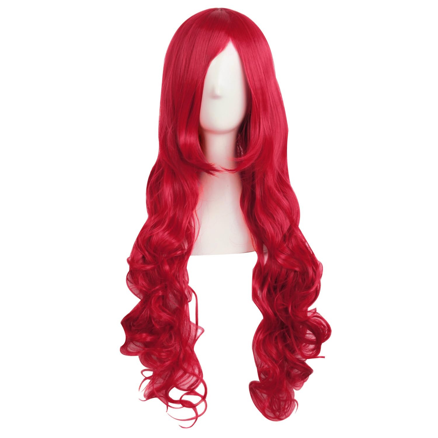 32 Inch/80 cm Long Hair Spiral Side Bangs Curly Cosplay Costume Synthetic Wig…