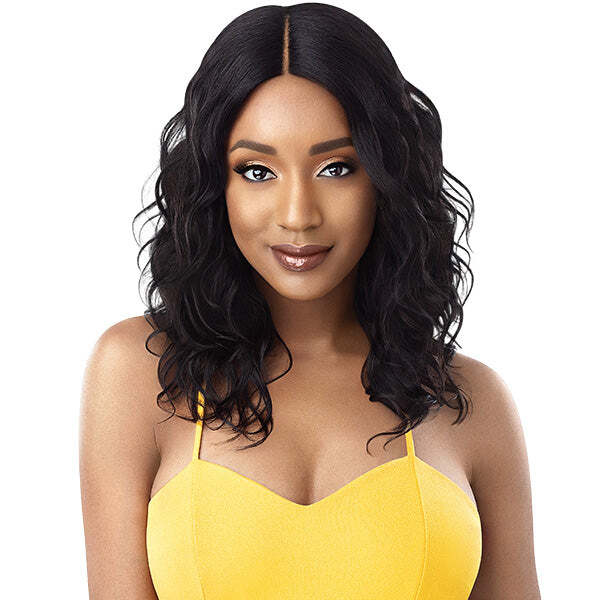 Outre 100% Unprocessed Human Hair Lace Part Daily Wig – CURLY 16-20″