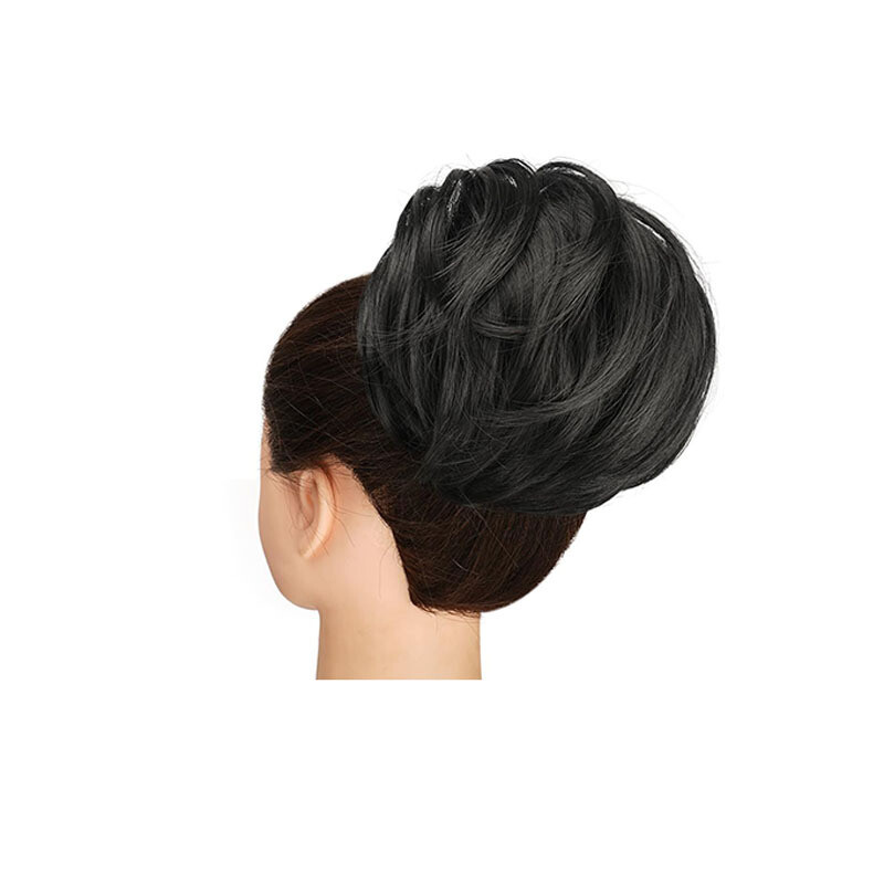 Large Comb Claw On Ponytails Short Wavy Bun Hair Piece Drawstring Pony Extension
