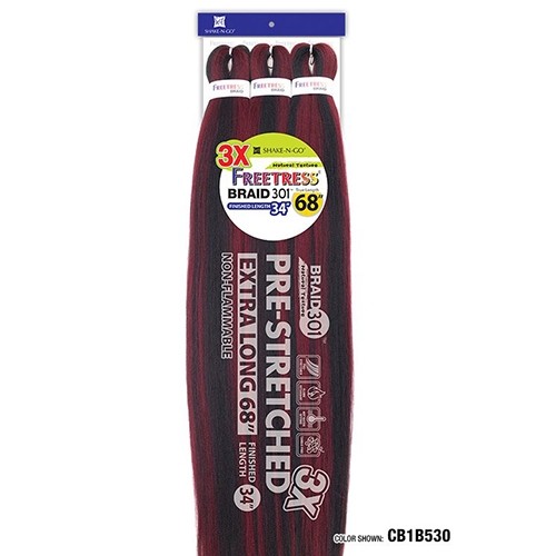 Freetress Pre-stretched braiding hair – 3X BRAID 301 34″