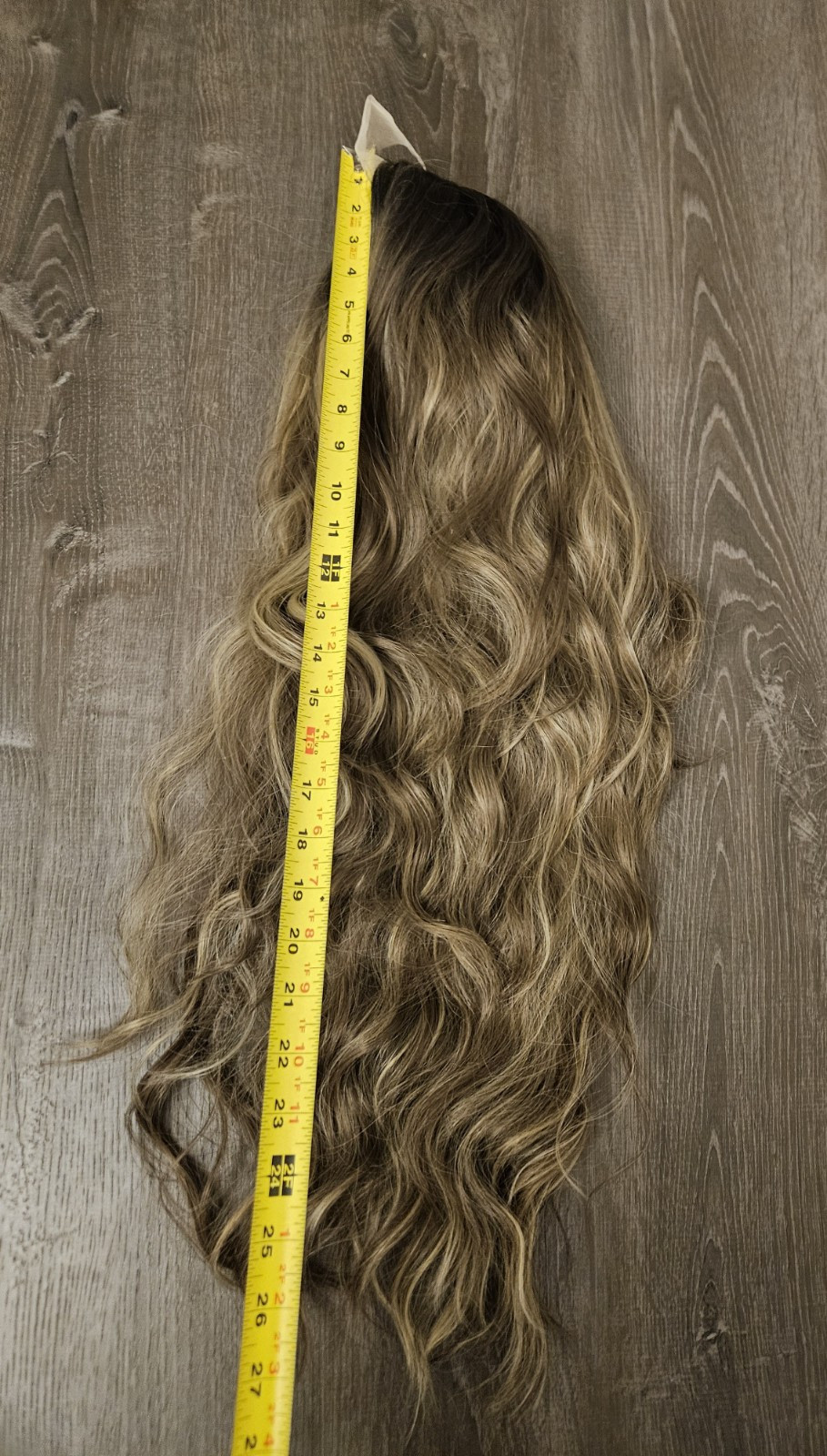 NEW LONG LACE FRONT MIXED BROWN WAVY HAIR WIG HIGHLIGHTS