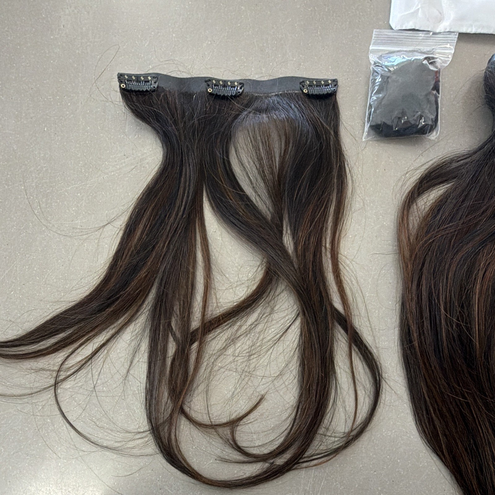 Just Irresistible Hair Invisible Clip-In Human Hair Extensions 14in Dark Brown