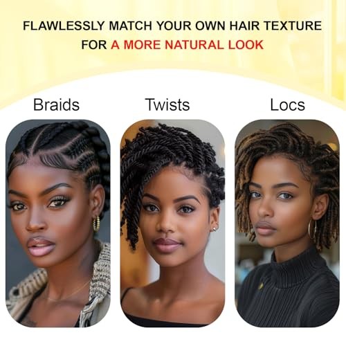 Afro Kinkys Bulk Human Hair 10 Inch 30g, 100% 10 Inch (Pack of 1) Natural Black