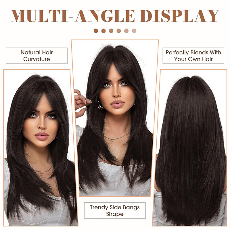 As Human Hair Women Topper 100% Remy Top Hairpiece False Clip In Silk Base Wig
