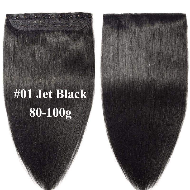 AAA+ One Piece Clip in Real Human Hair Extensions Remy hair Extension Weft B046