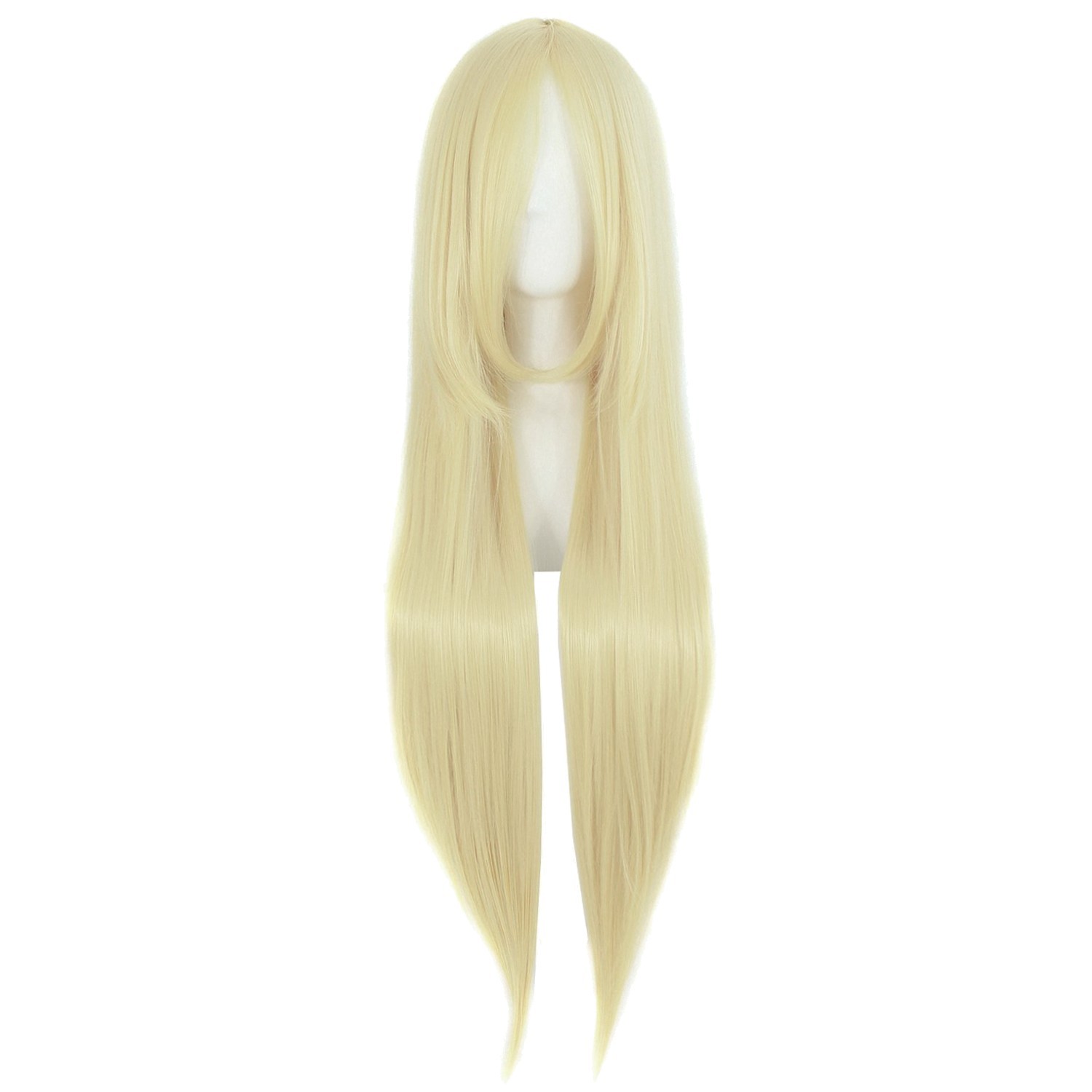 High Temperature Fiber 32″ Straight Light Blonde Wig – Perfect for Cosplay