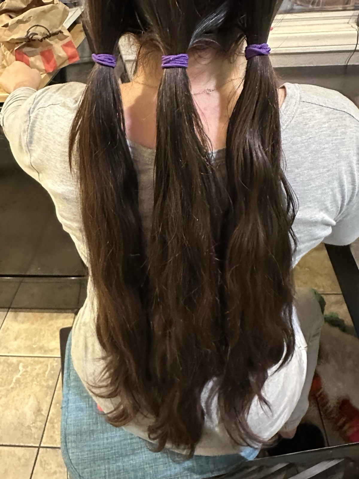 100% All virgin human hair 1 ponytails 20 inches long