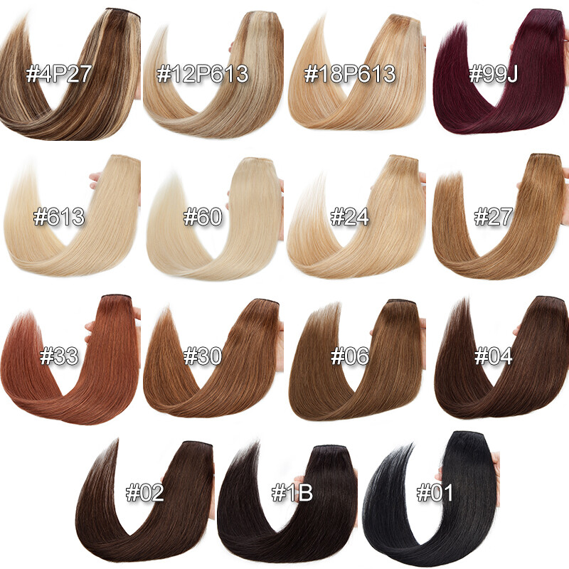 One Piece Clip-in on Long Wavy Real Remy Human Hair Extensions 3/4 Full Head US