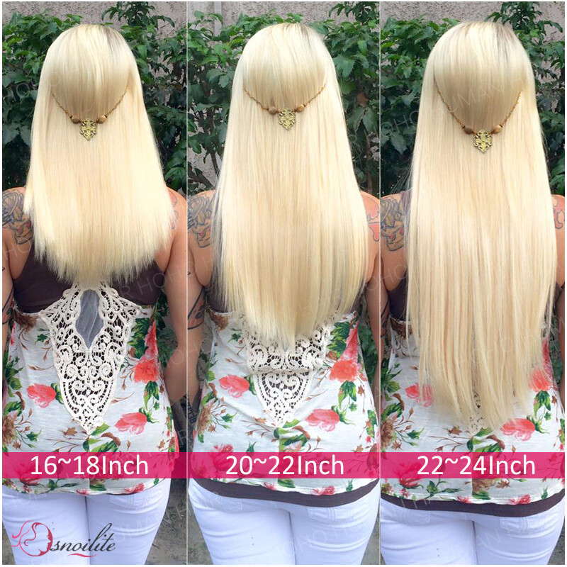 One Piece 9A Human Hair Extensions Clip In 100% Remy Real Weft Lucca Light Brown