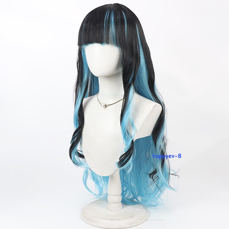 Tlaloc Cosplay Wig FGO Fate Grand Order God of Rain Black Blue Two Tone Hot Wig
