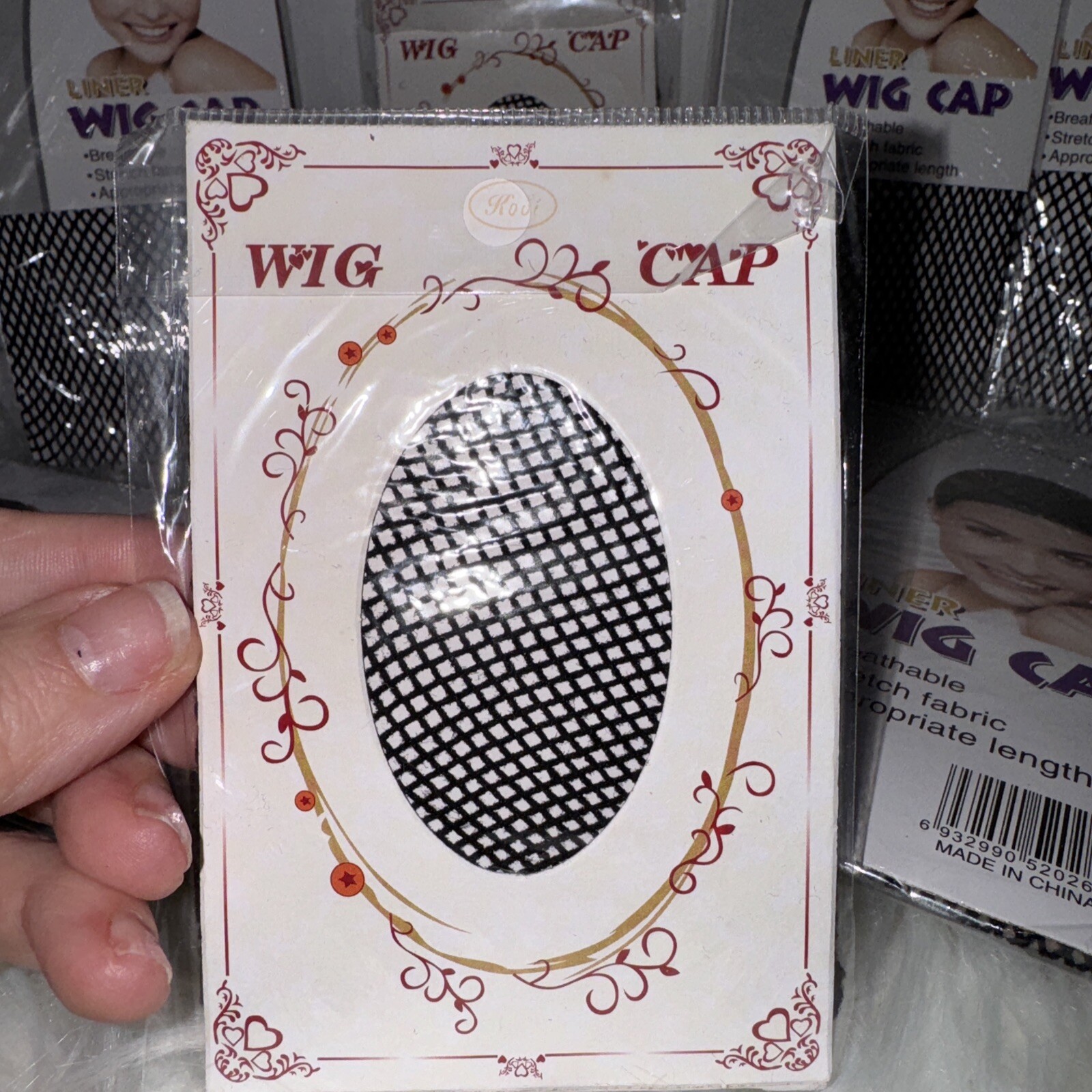 SEALED Lot Of 10 Liner Wig Cap Style No LH0215 Breathable Stretch Fabric Black
