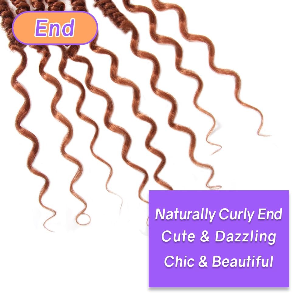 Locsbyhand Boho Crochet Passion Twist Hair Pre Looped 18 Inch Goddess Passion