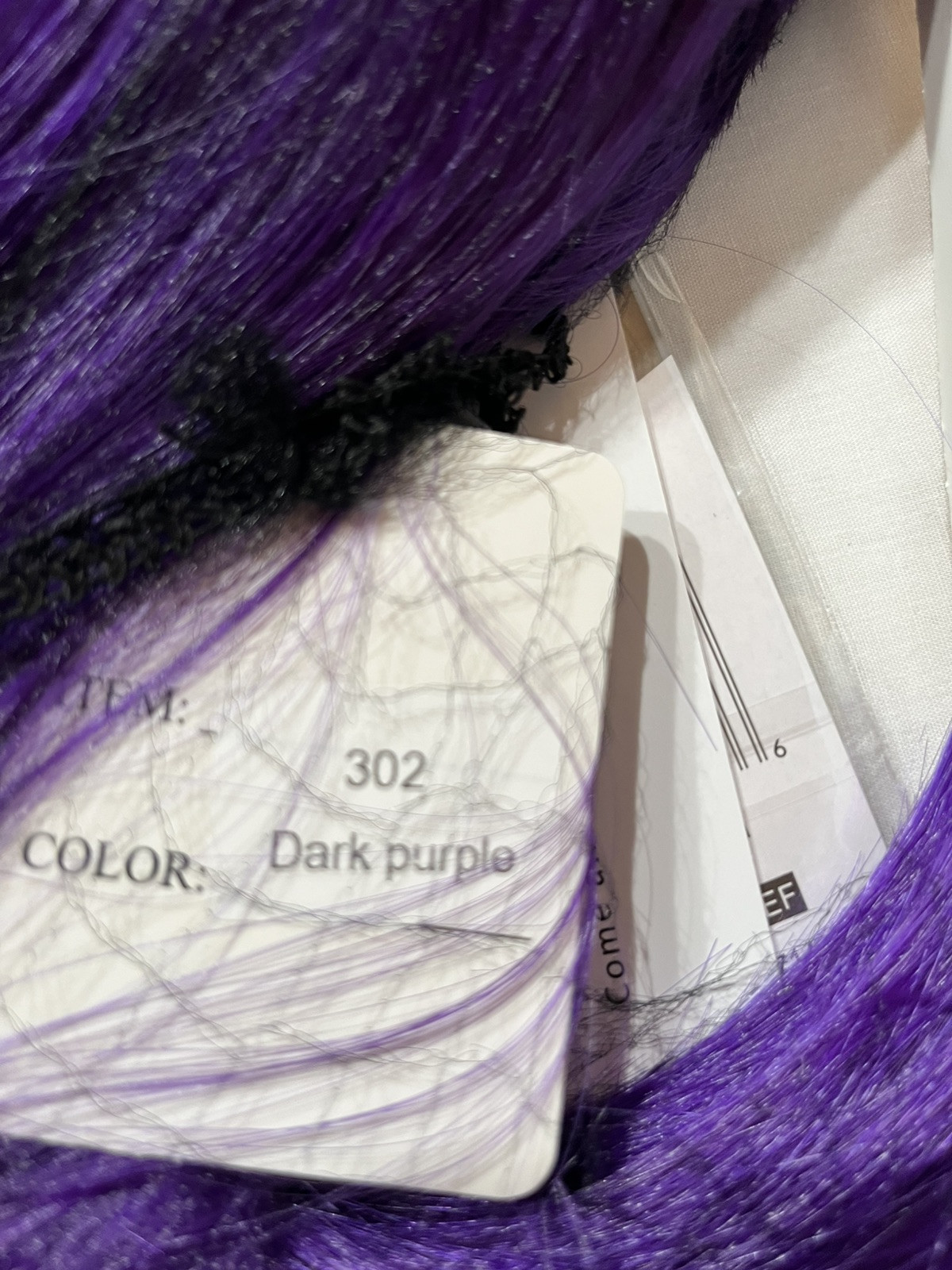 Lancaini Dark Purple Wig With Wig Cap Read Description Medium Cosplay Costume
