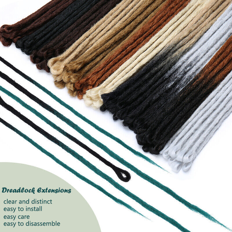 20inch Ombre Dreadlocks Hair Extensions Synthetic Crochet Braiding Dreads Loc
