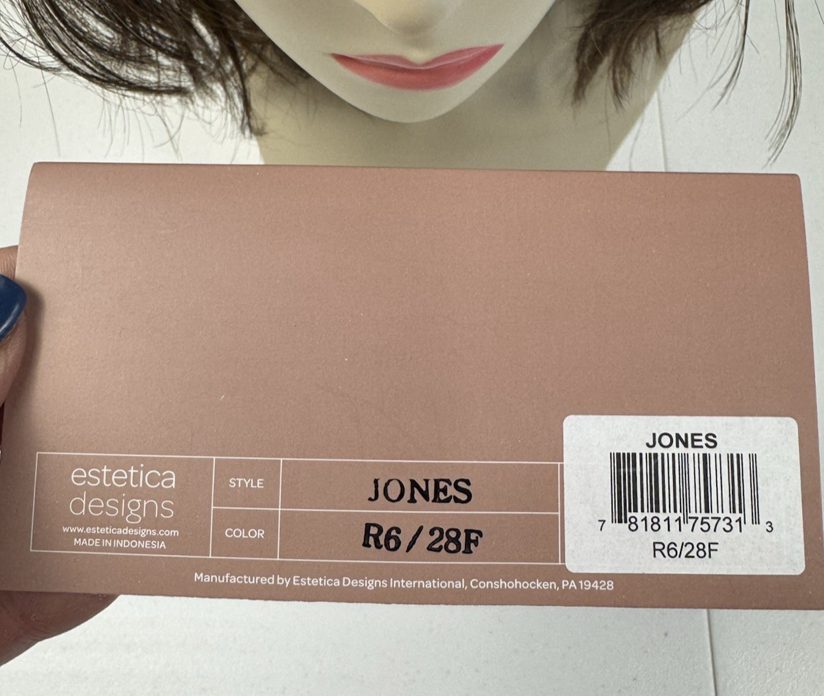 Jones Wig by Estetica in R6/28F Chestnut Brown with Red Frost – Casual Style NEW