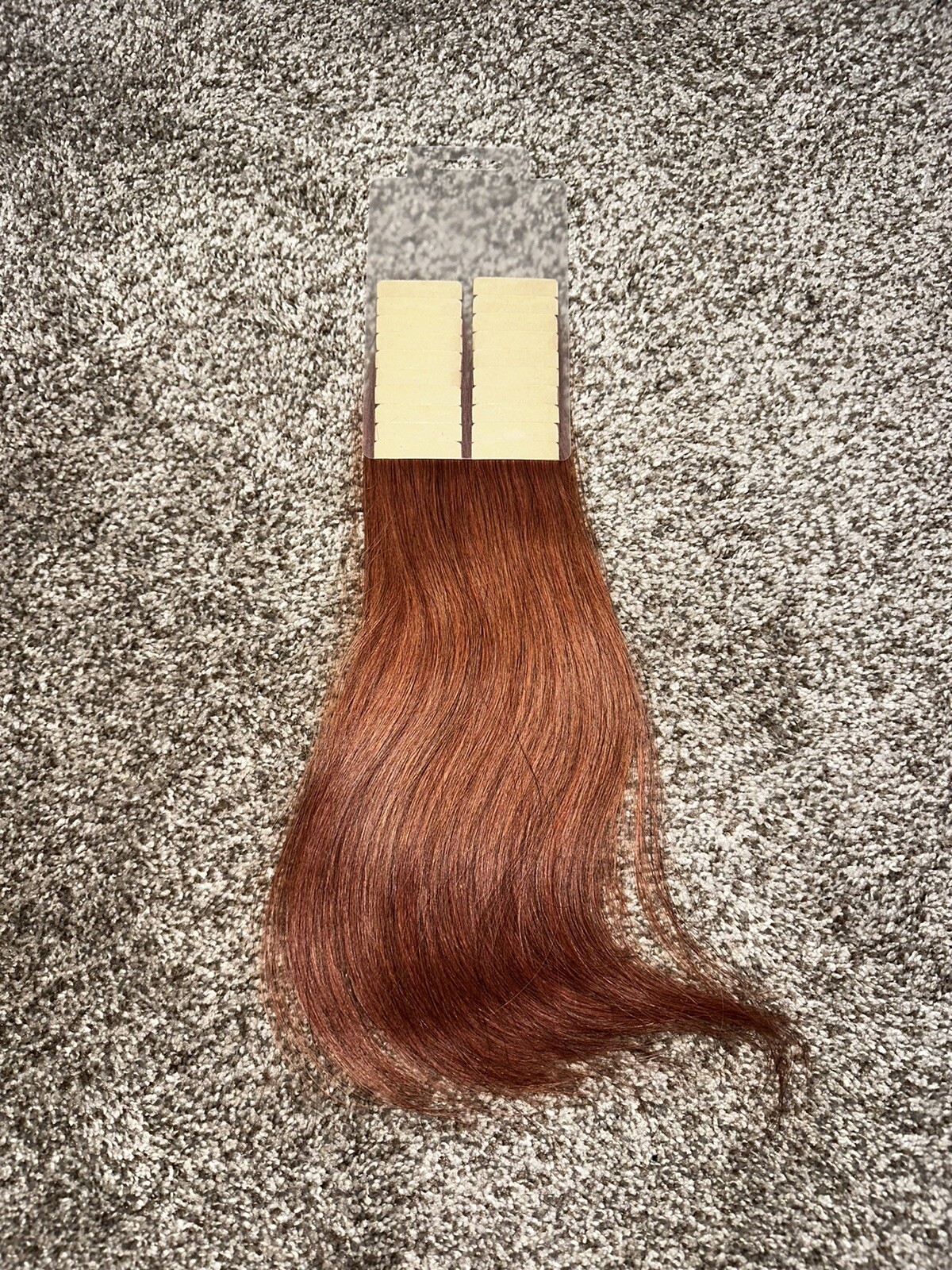 HOTHEADS Hair Extensions, 20 Pieces, Length: 10”-12”, Color: 130 (Copper Red)