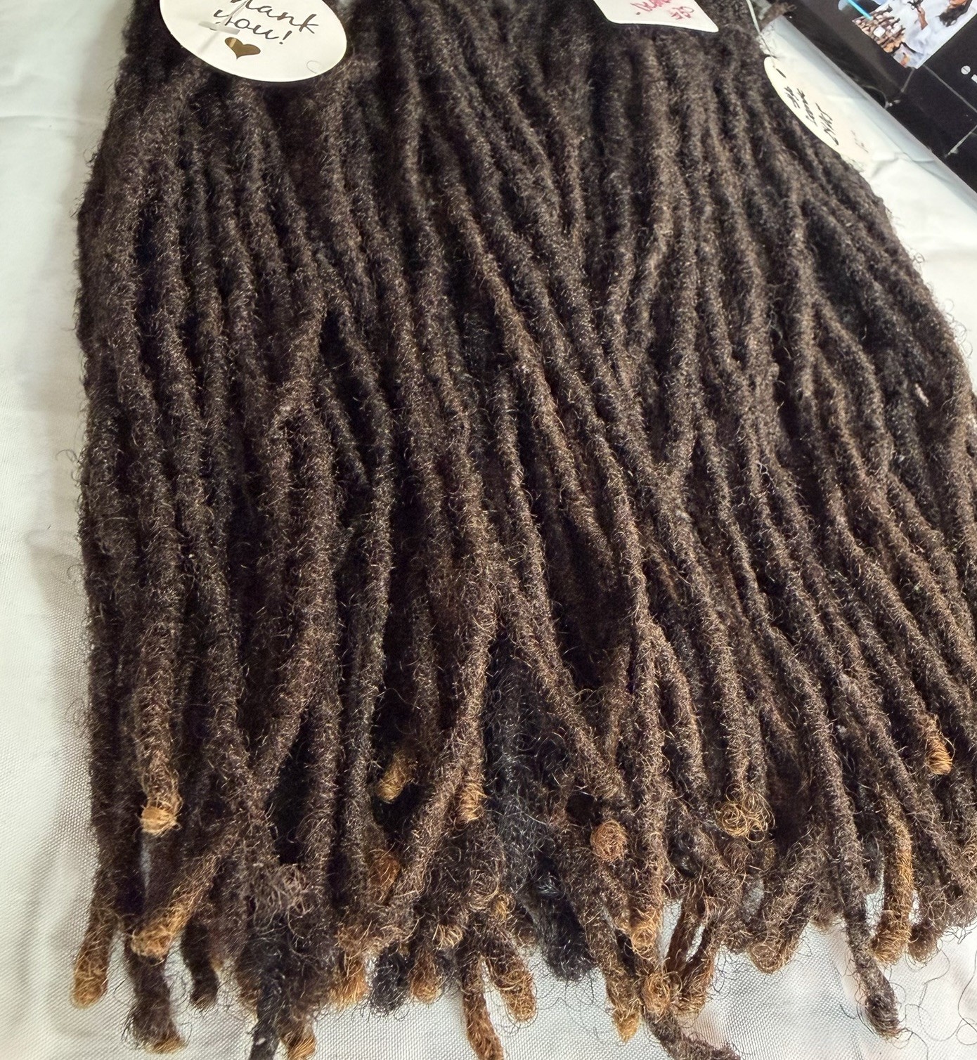 Real Natural Human Grown Dreadlocks Hair Small Med 0.8cm Up To 13” Long 118 Pcs