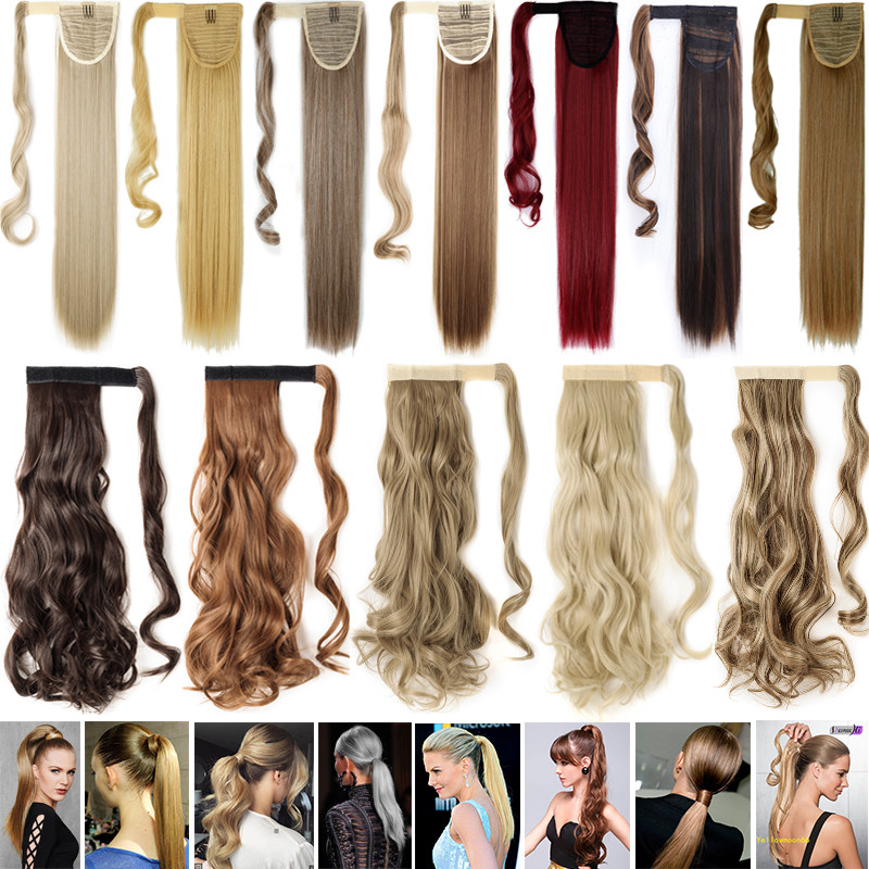 Long Thick Real Wrap Ponytail Clip In Hair Extensions Pony Tail Pretty As Human