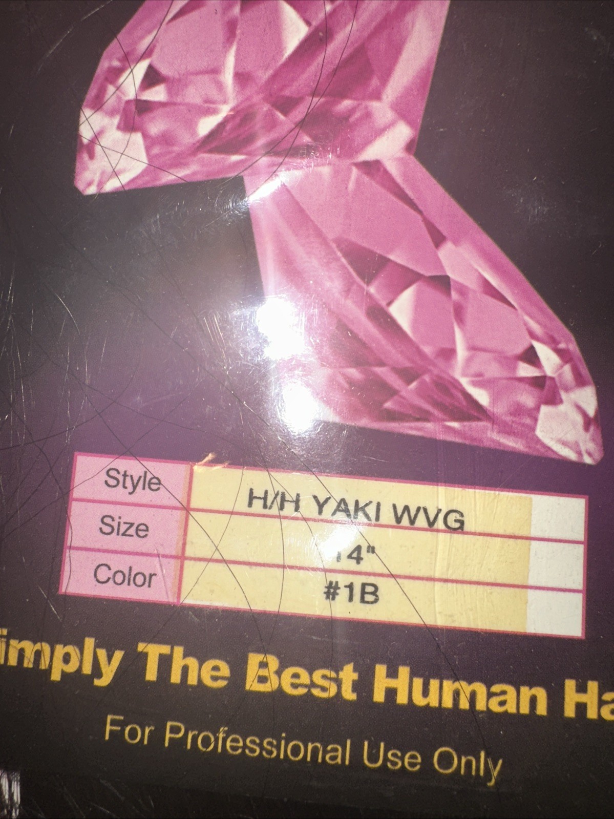 PINK DIAMOND CLEARANCE 🔥14” – #1B – Human HairBest Price of the Year