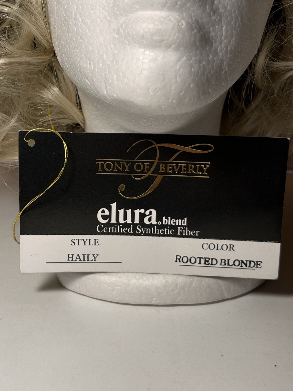 NWT Tony Of Beverly Haily Rooted Platinum Creamy Blonde Wig Lace Front