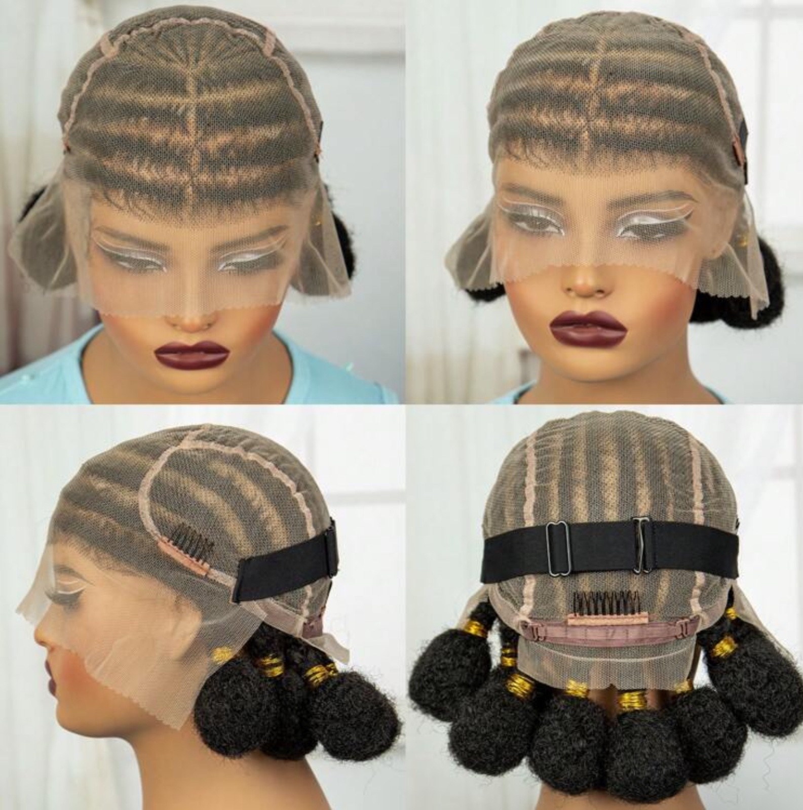 Braided Cornrow Wig. .made On A Full Lace .