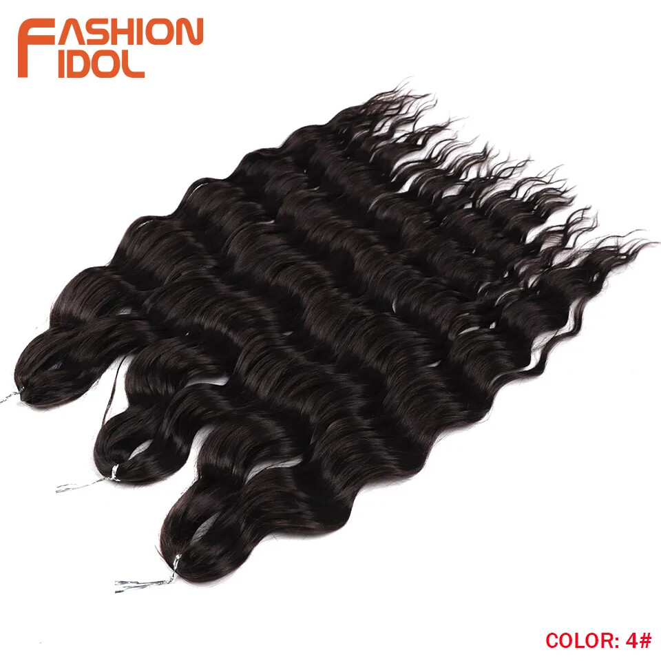 Anna Hair Synthetic Loose Deep Wave Braiding Hair Extensions 24 Inch Water Wave