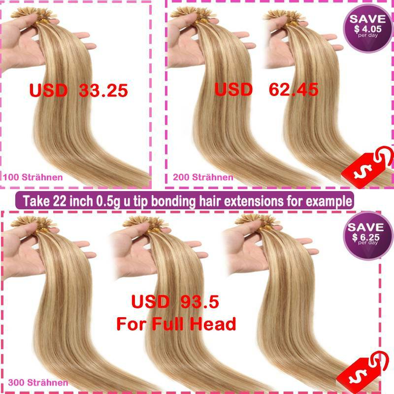 Pre Bonded Fusion Keratin Nail U Tip Remy 100% Human Hair Extensions 200g 300G