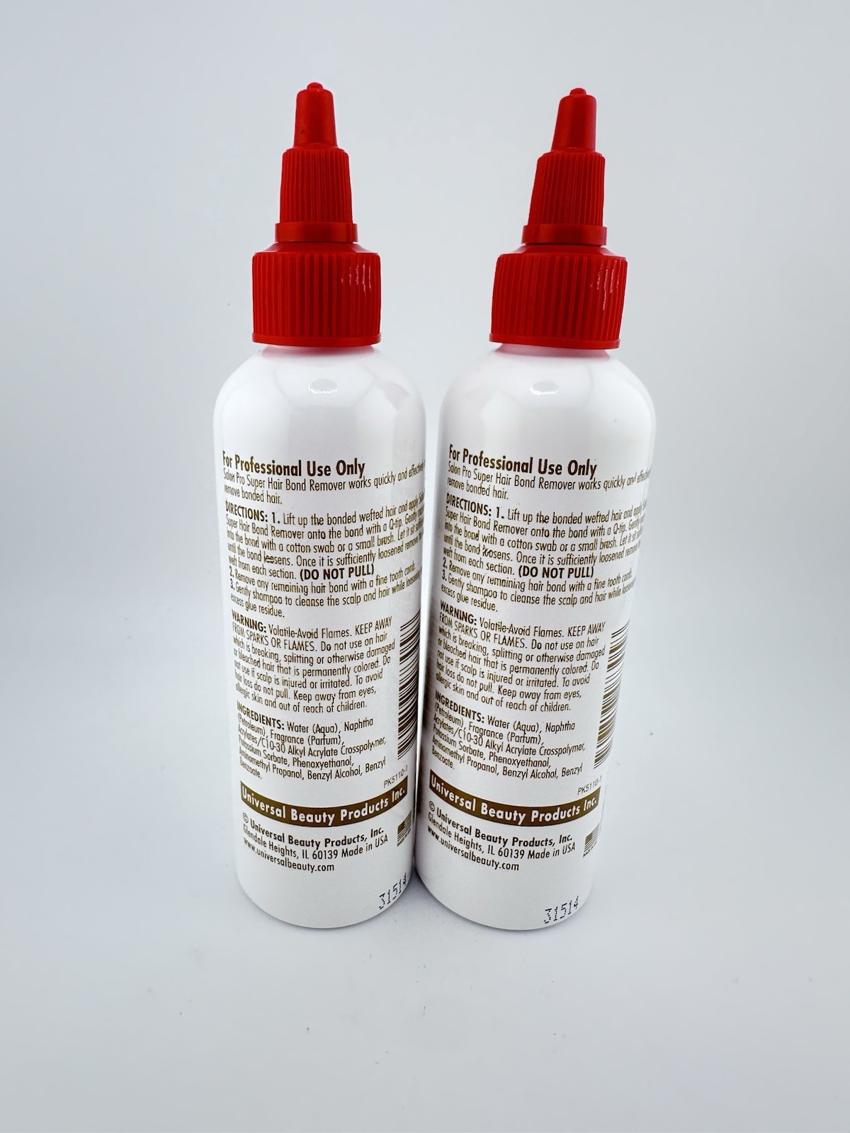 SALON PRO EXCLUSIVES PROFESSIONAL SUPER HAIR BONDING REMOVER LOTION 4OZ (2 Pack)