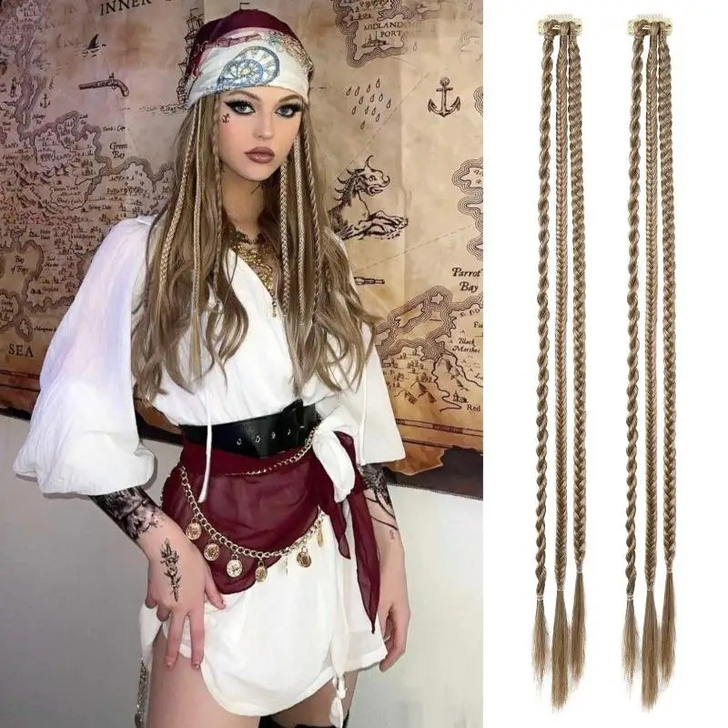 1Pairs Synthetic Clip In Hair Extensions Dirty Dreadlock Boxing Boxer Braids