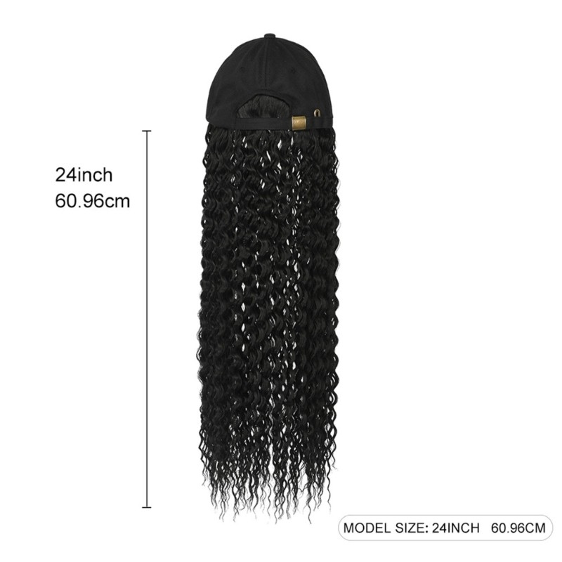 Dreadlock Synthetic Fiber Curly Wigs Cap Casual Quick Change Hair Extensions