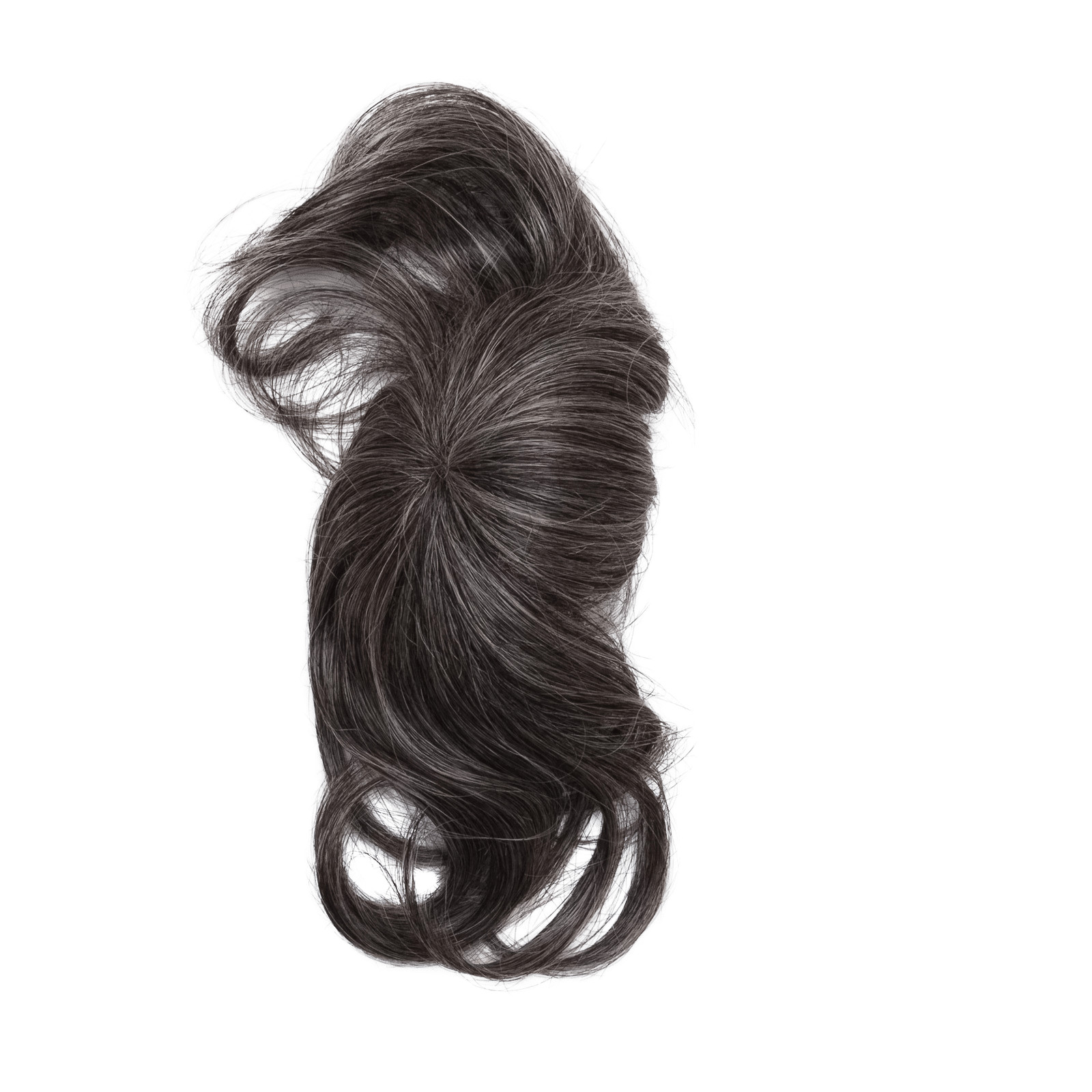 Genuine Secret Volume Hair Topper By Daisy Fuentes Color 6302200 Dark Grey