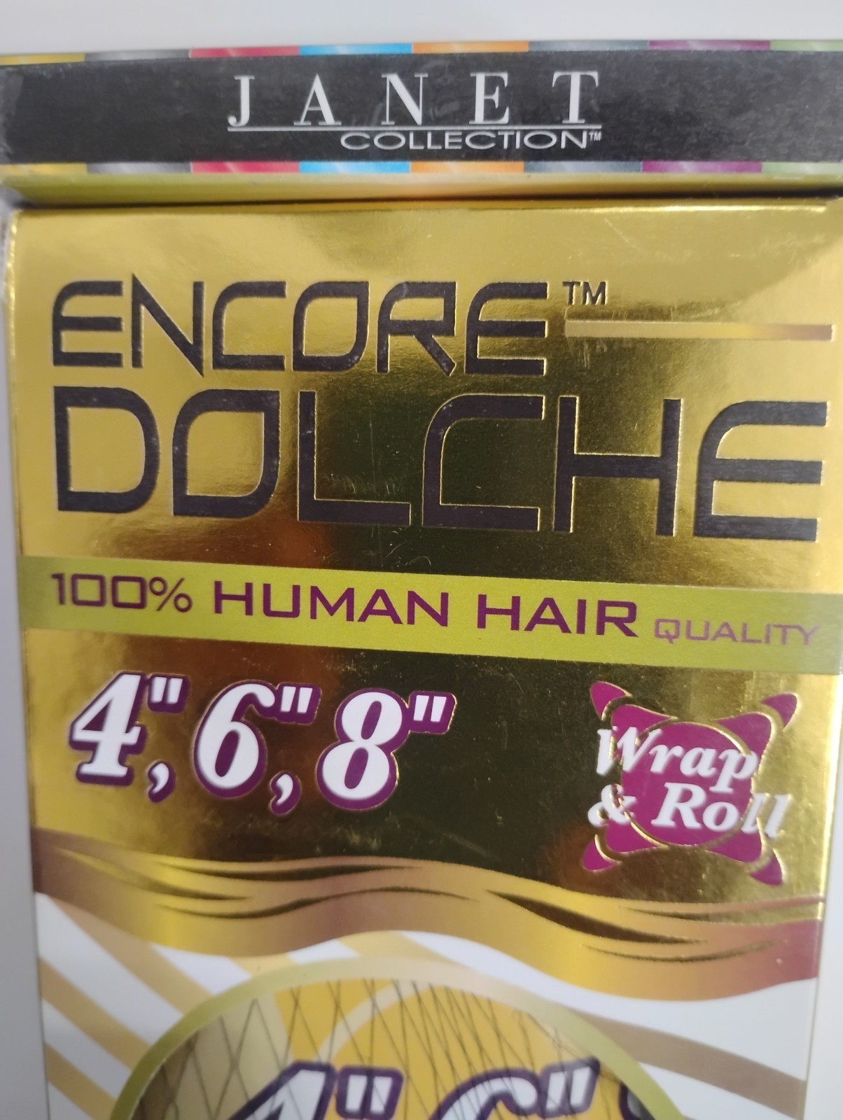 Janet Collection Encore 100% Human Premium Blend yaky Wrap And Roll 4,6,8 Inch