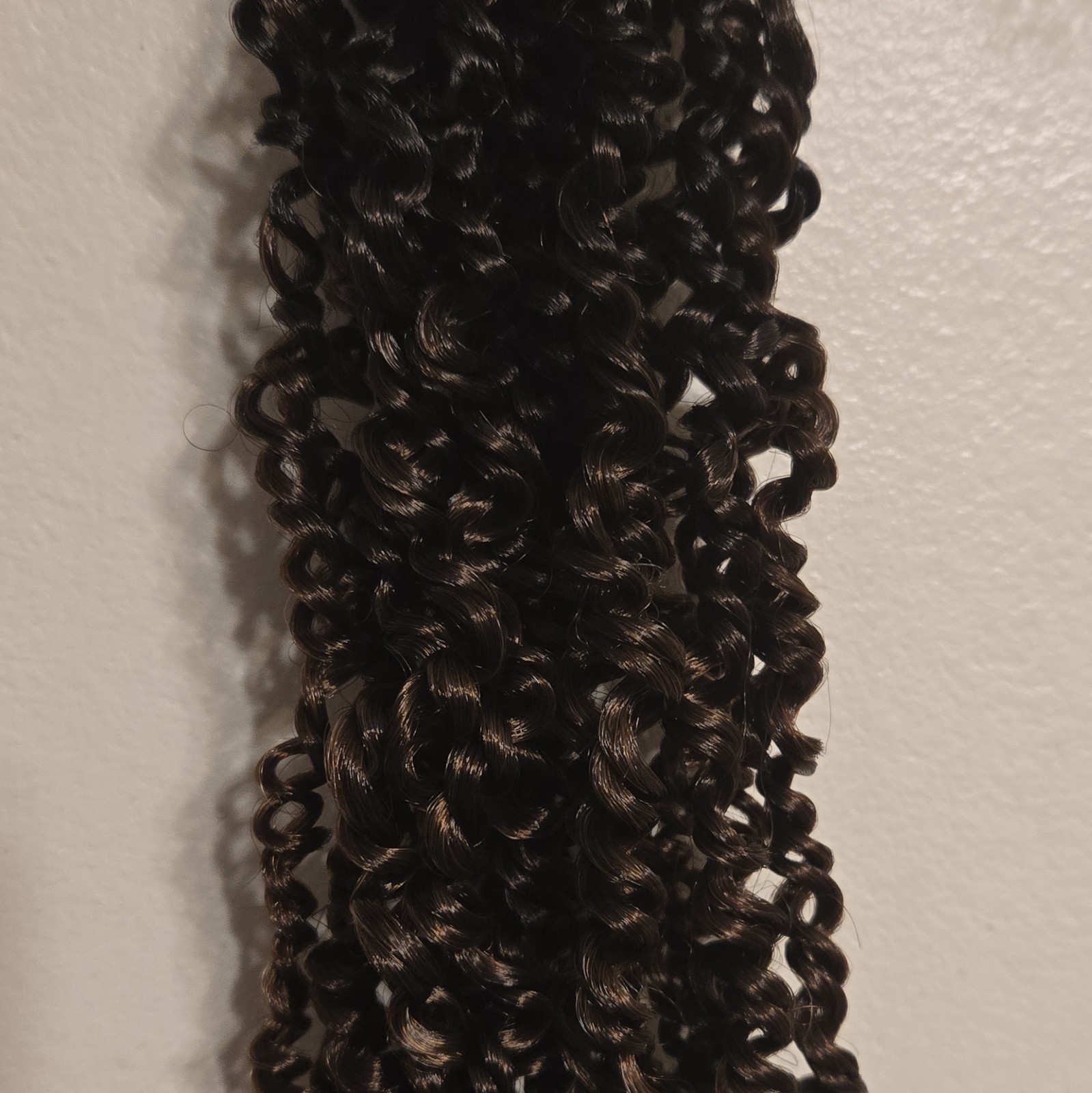 Curly Hair crochet Black Dark Brown for Women Adult