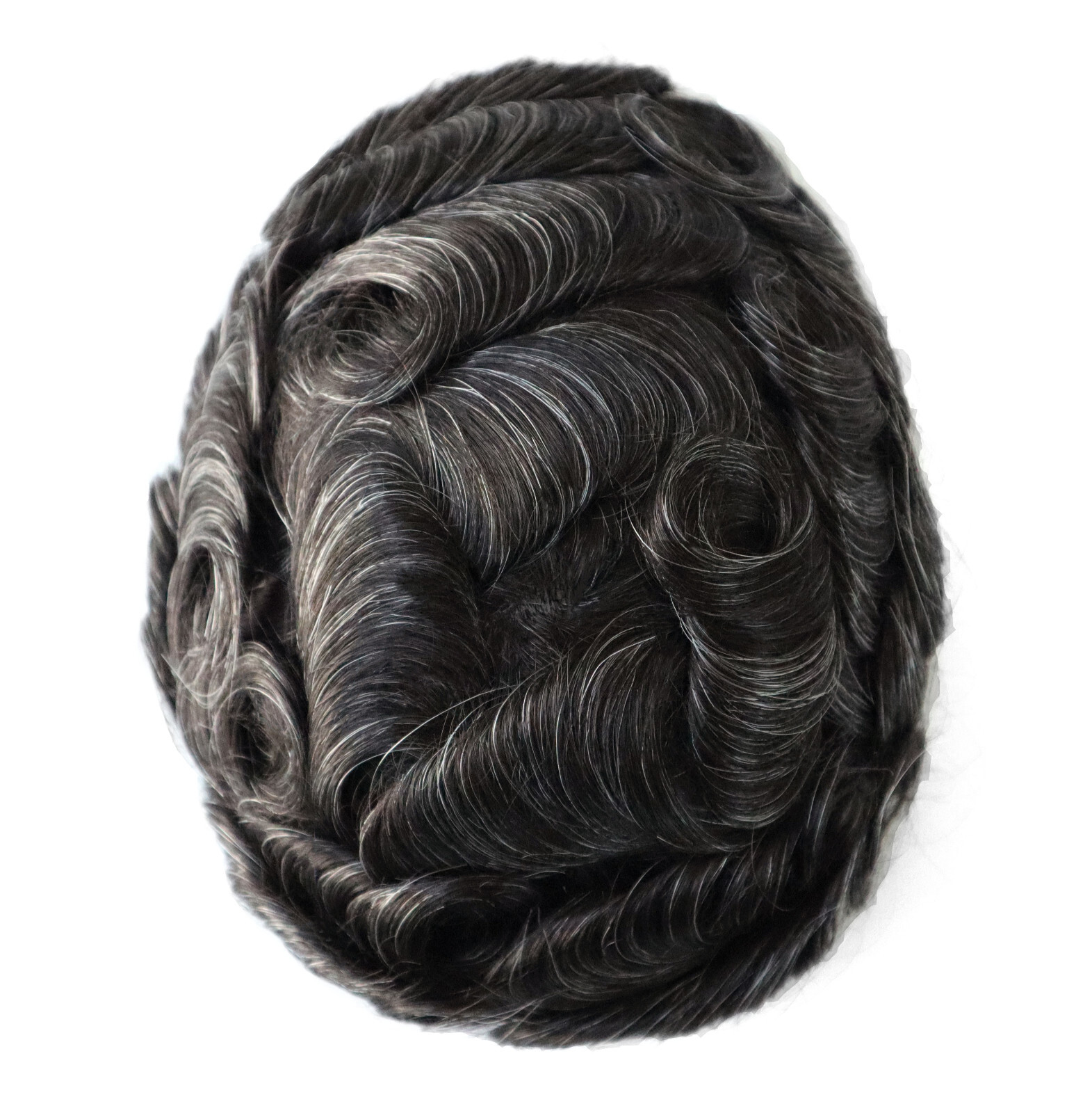 Toupee For Mens Hair Replecement System Thin Skin Human Wig Poly Skin Hairpiece