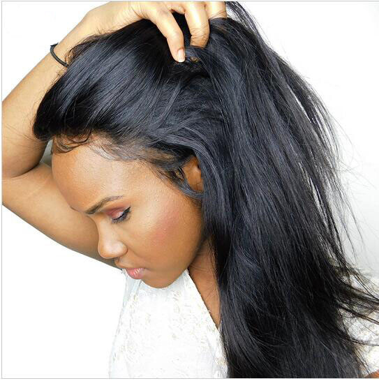 Full Lace Wigs HD Lace Straight 360 Lace Frontal Wigs Remy Brazilian Human Hair