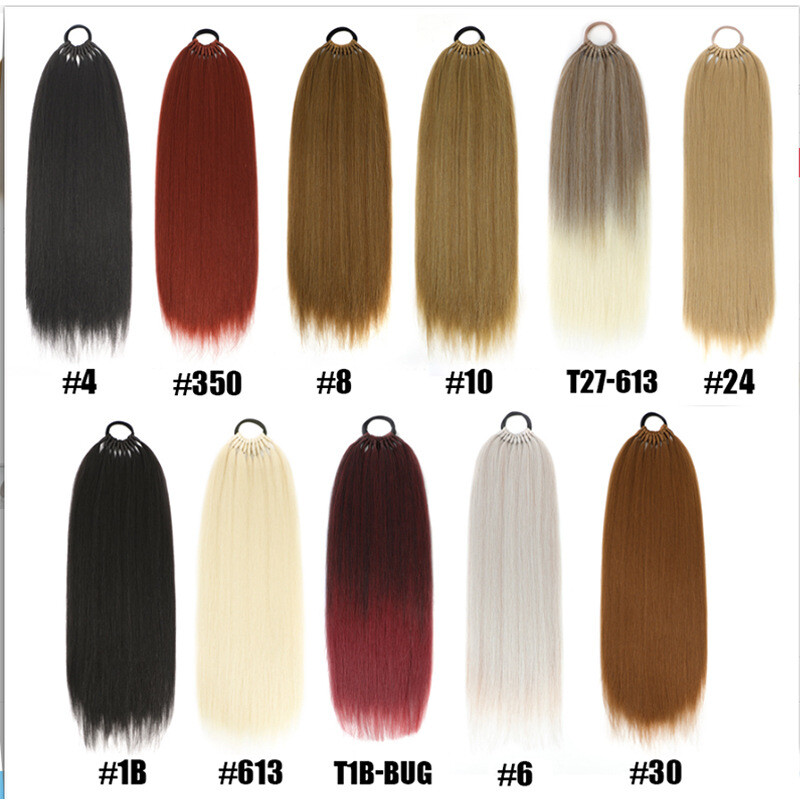 Ponytail Extension Warp Around Pony Tail with Hair Tie 24inch Long Synthetic