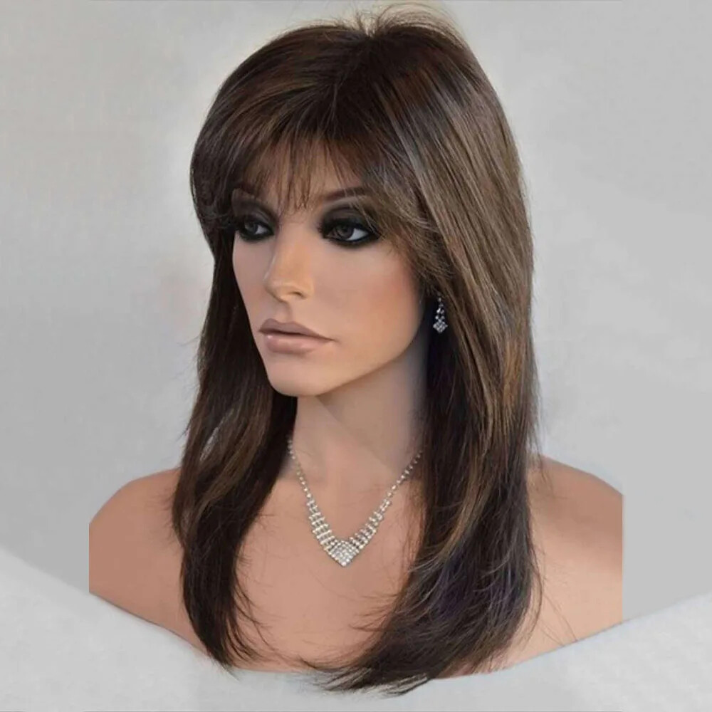 Long Straight Lolita Wig with Bangs Wig Girl Cute Cosplay Party Halloween Wigs
