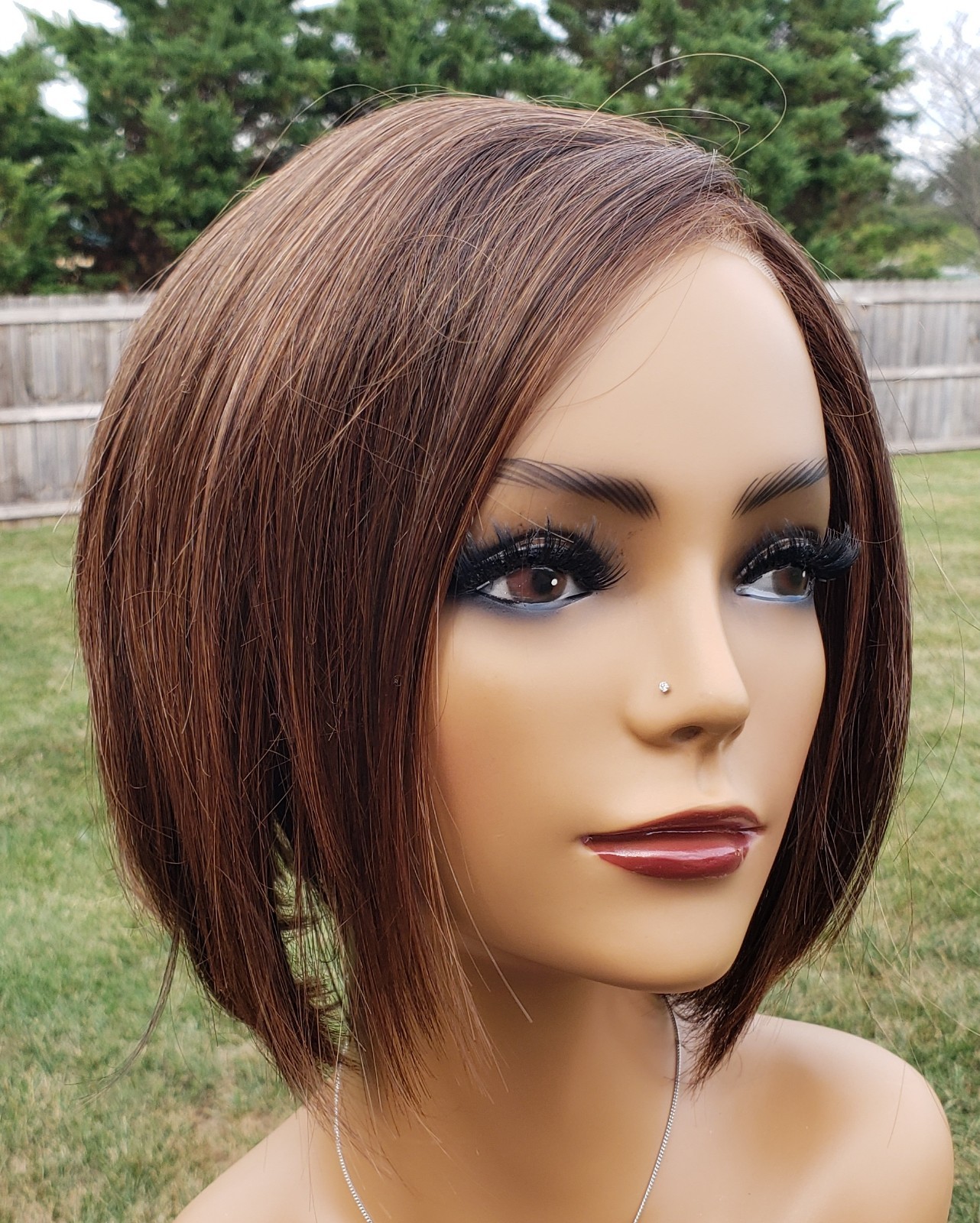 Gabor Opulence Large Wig Mahogany NEW w/tags&box LACEFRONT MONOPART