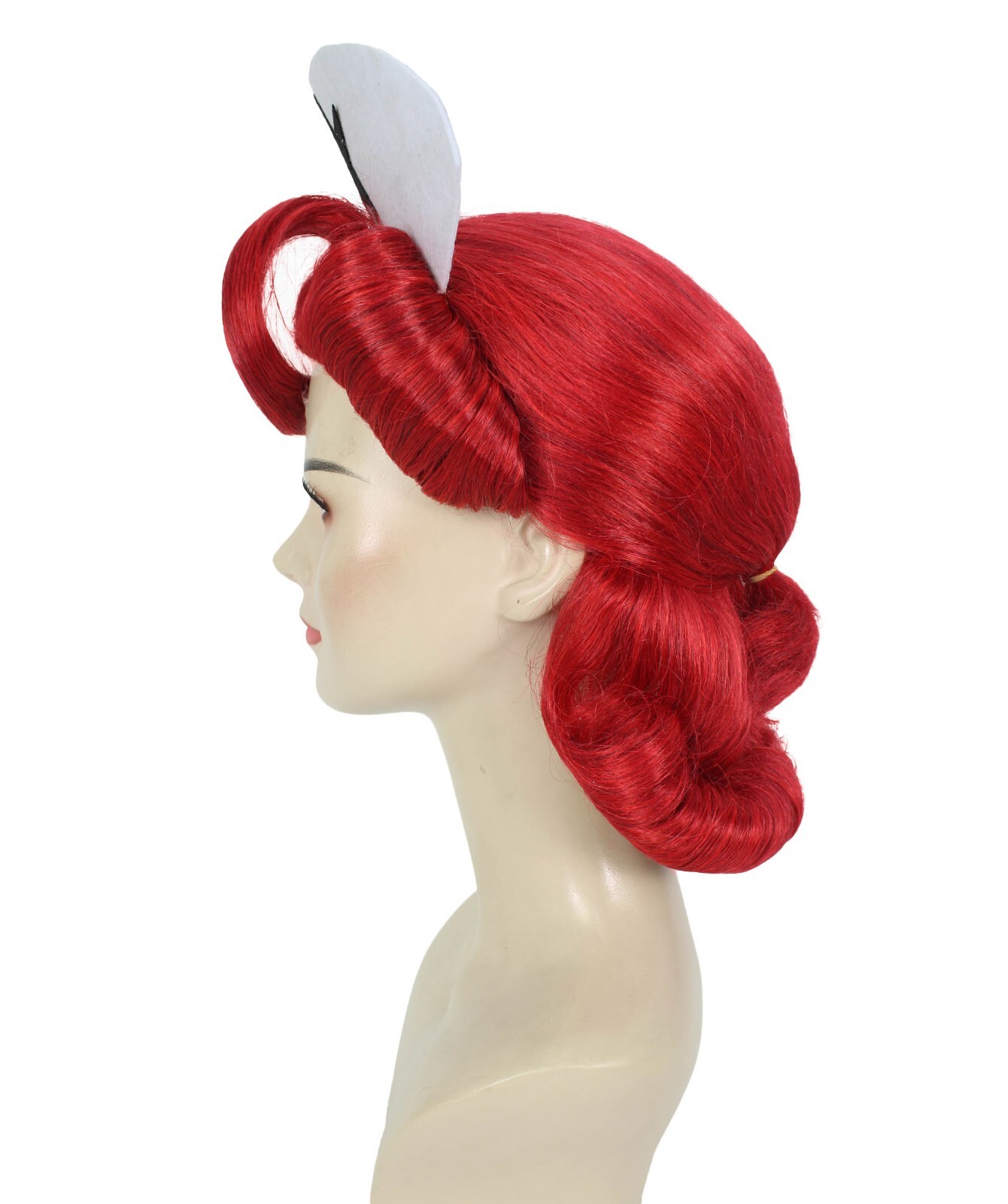 HPO Adult Unisex Dark Red Drag Queen Wig, Best for Halloween, Flame-retardant