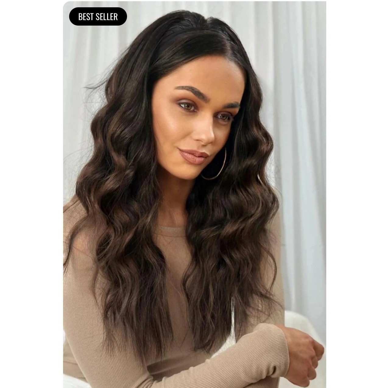 EASILOCKS The Headband Wig Perfect Curl DARK BROWN OMBRE
