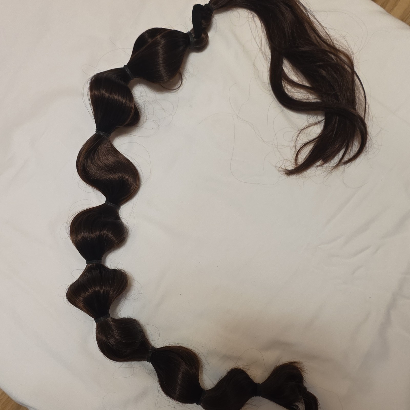 Dark Brown ponytail Wave 21-30in Wavy