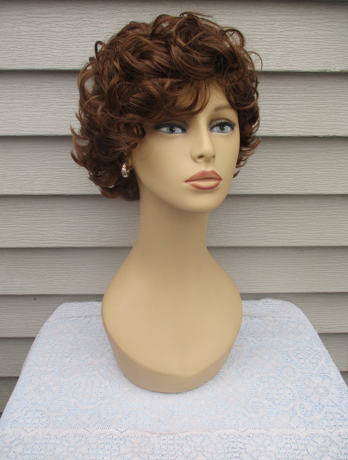 Unbranded MYSTERY WIG Color Rich CHESTNUT BROWN Textured Style