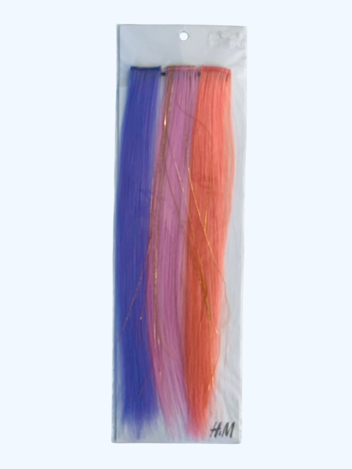 H&M purple pink orange clip in hair gold highlight Halloween Birthday Costume