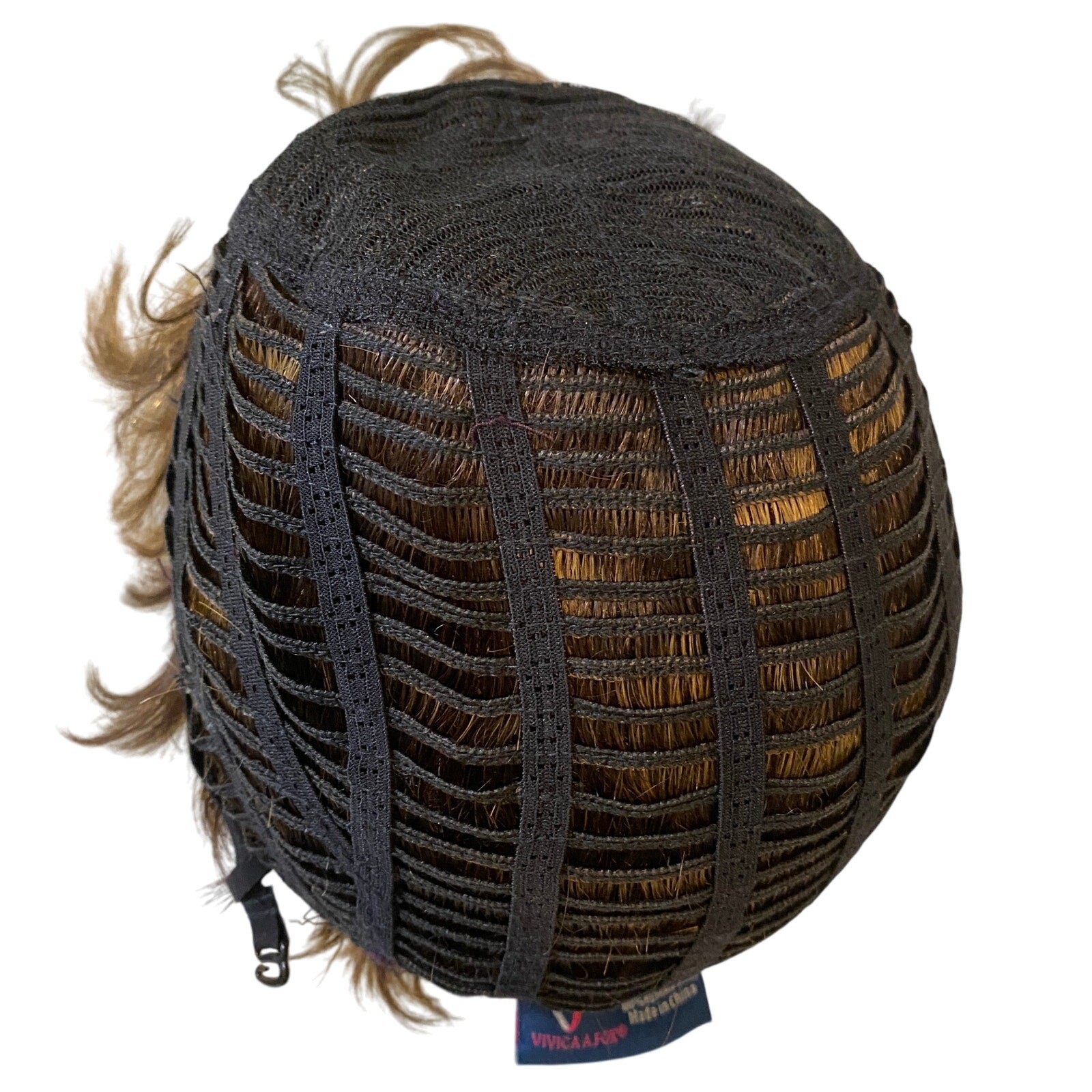 Vivica A Fox H205V Human Hair Wig FS4/27 Pixie Short NWT Pure Stretch Cap