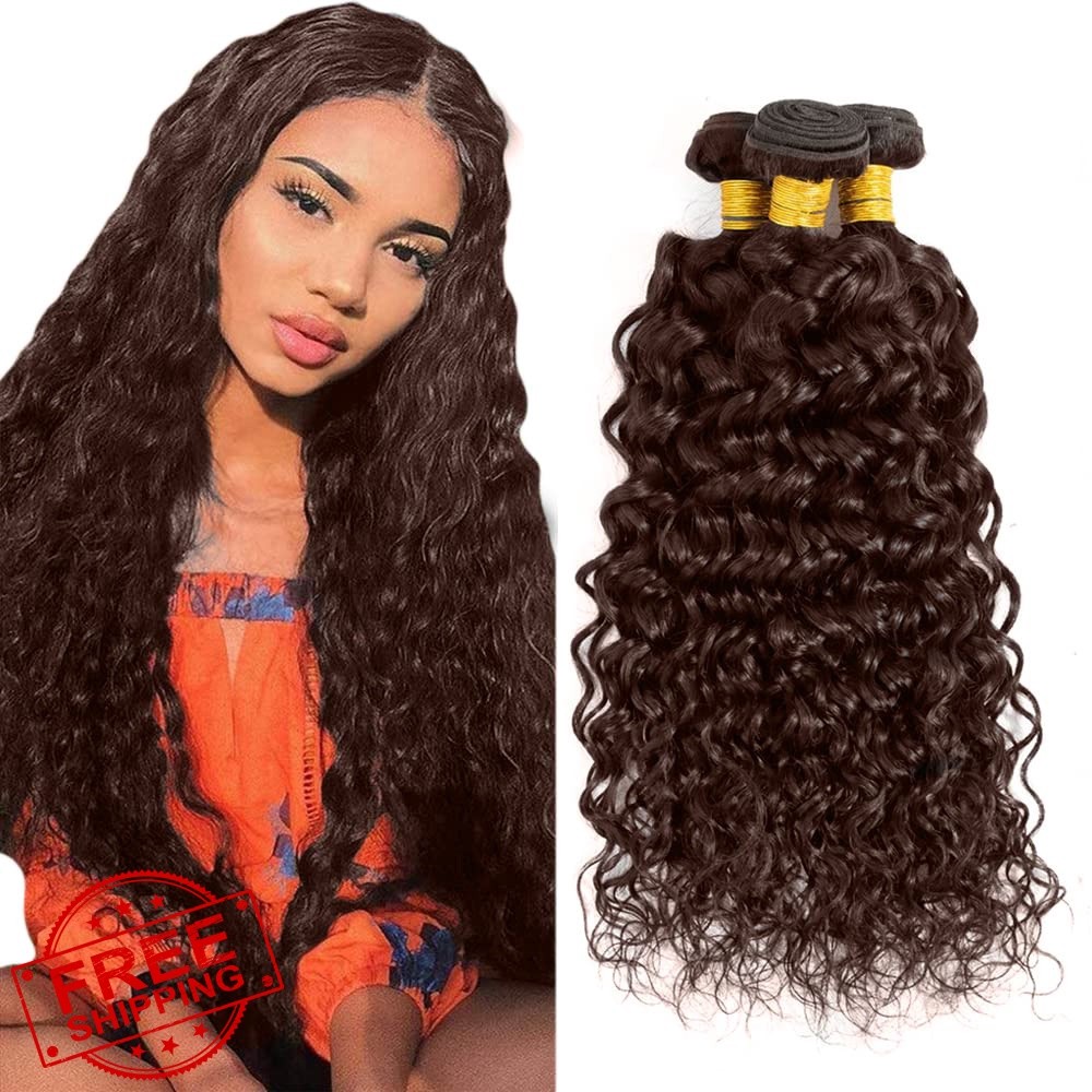 FuivJuix Water Wave 14 16 18 Inch #4 Brown Bundles