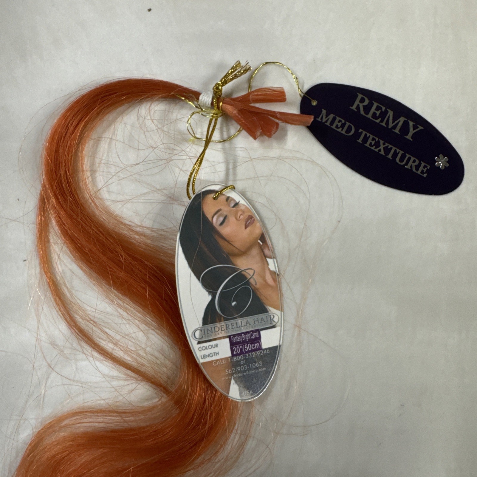Cinderella Hair 5 Piece Extenstensions 20″ Carrot #5382
