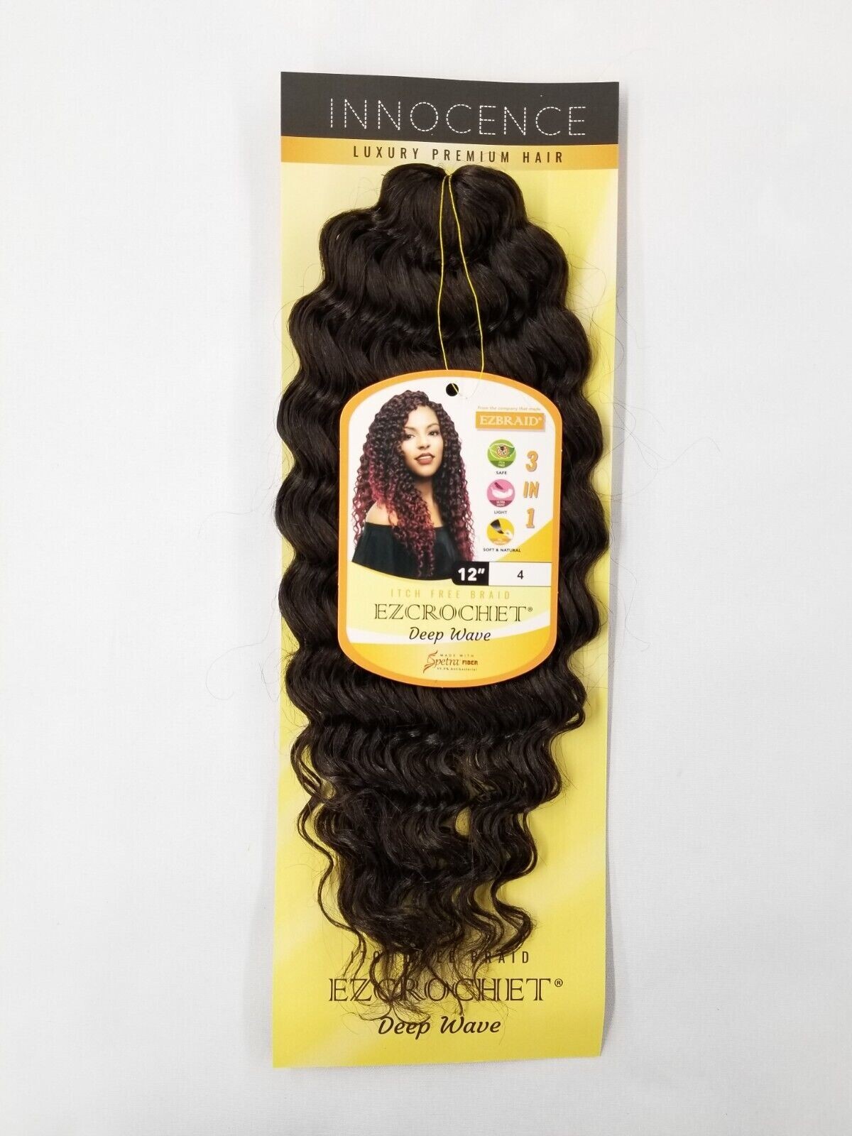 I&I Hair Innocence EZCROCHET Deep Wave Braiding Hair Spectra 12″